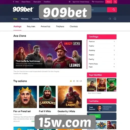 Análise da interface de usuário do site 909bet