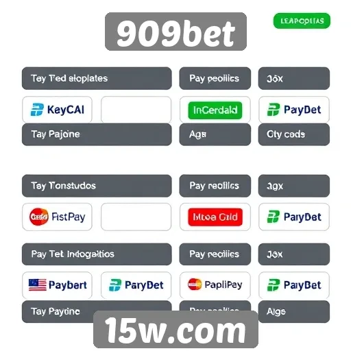 Métodos de pagamento aceitos no site 909bet